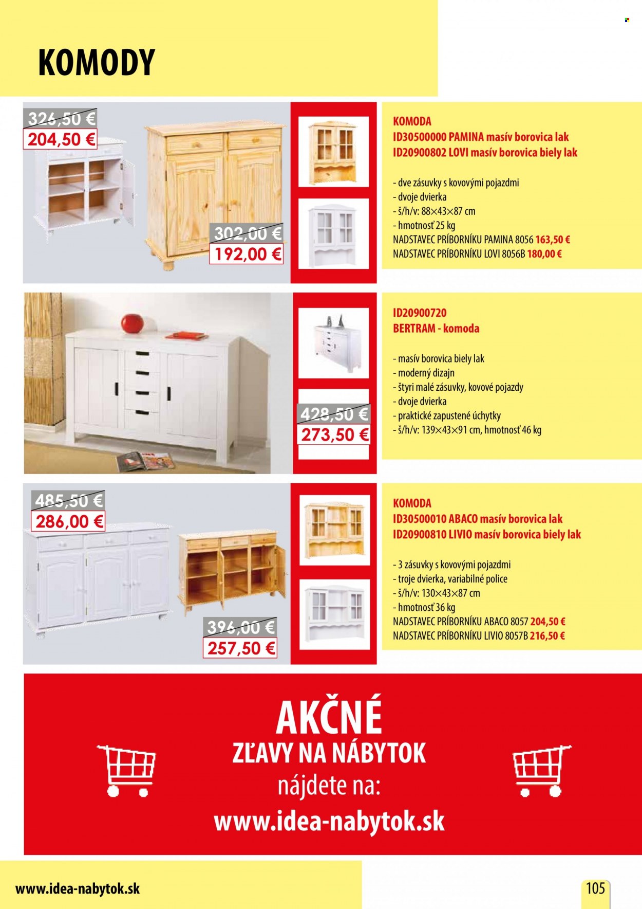 Leták IDEA nábytok. Strana 105