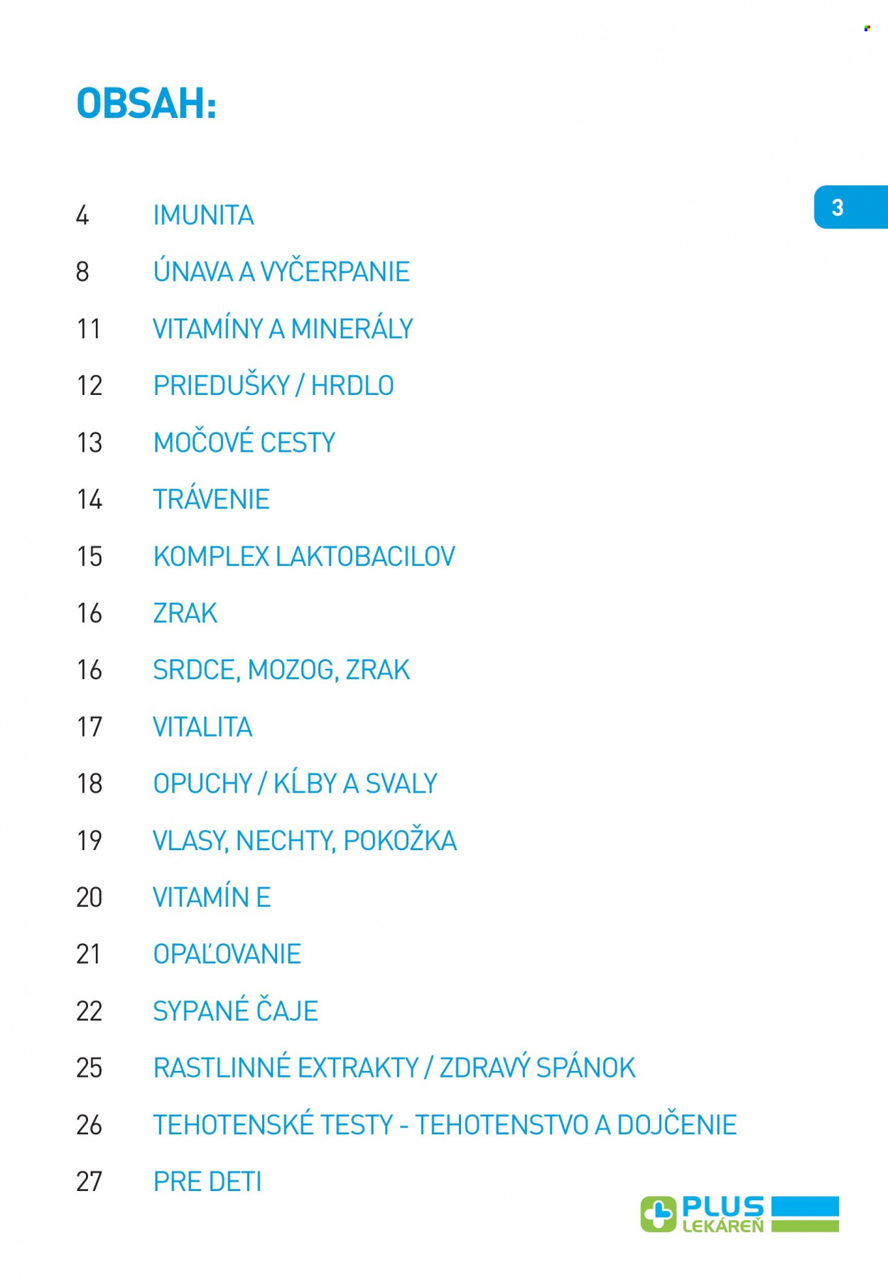 Leták Plus lekáreň - 1.10.2023 - 31.10.2023. Strana 3
