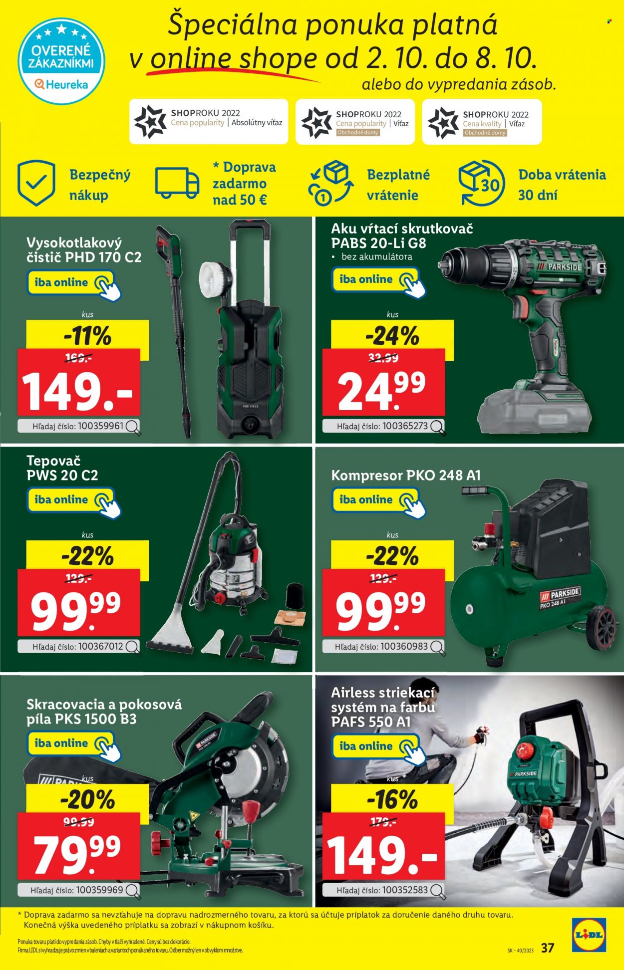 Leták Lidl - 2.10.2023 - 8.10.2023. Strana 47