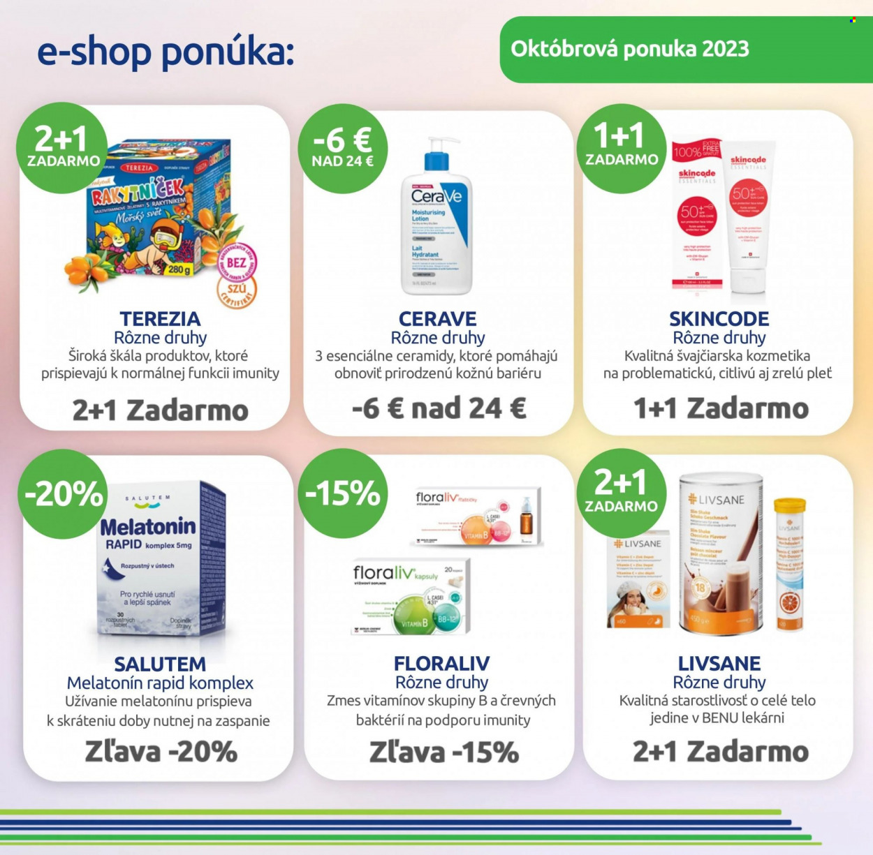 Leták BENU Lekáreň - 1.10.2023 - 31.10.2023. Strana 2