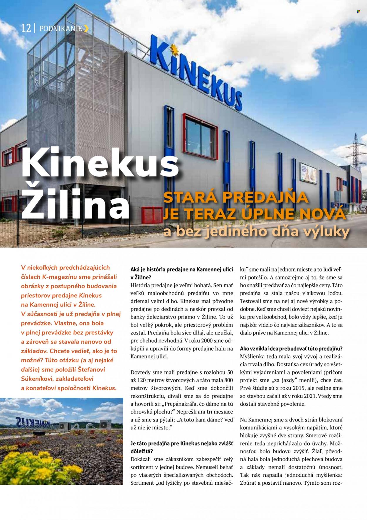 Leták Kinekus. Strana 12