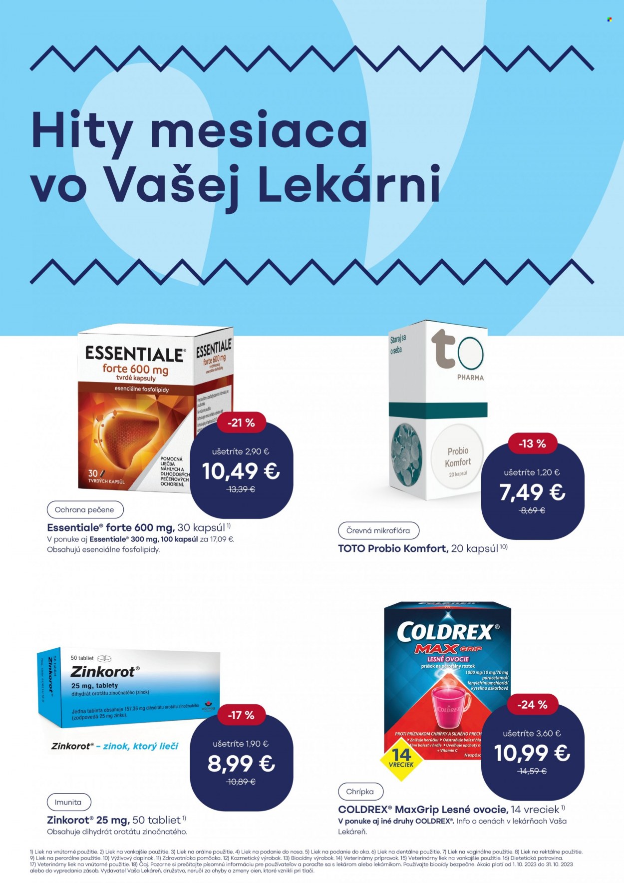 Leták Vaša lekáreň - 1.10.2023 - 31.10.2023. Strana 3