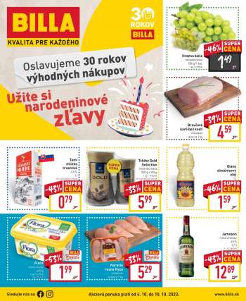 Leták Billa - 4.10.2023 - 10.10.2023.