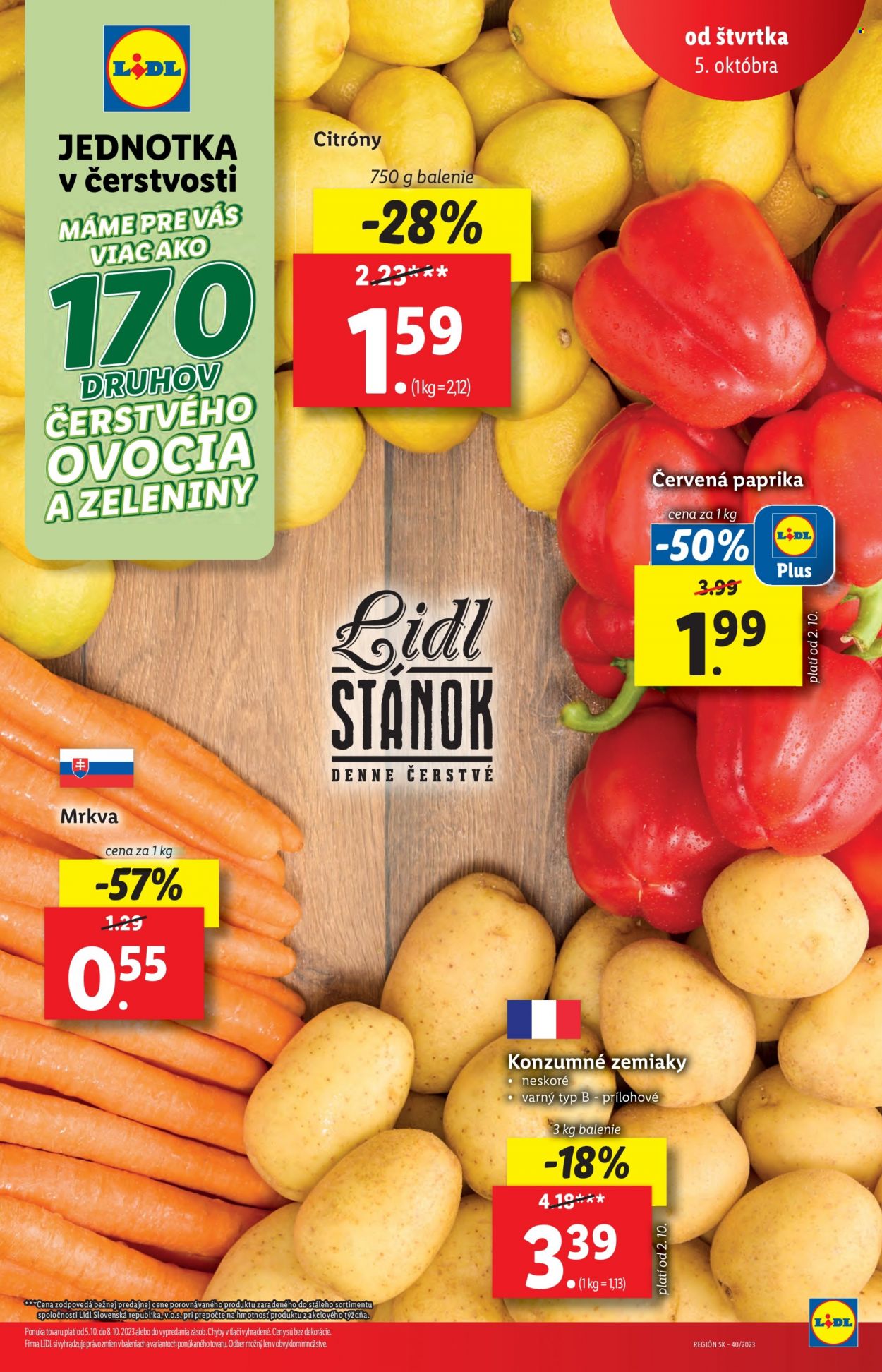 Leták Lidl - 5.10.2023 - 8.10.2023. Strana 3