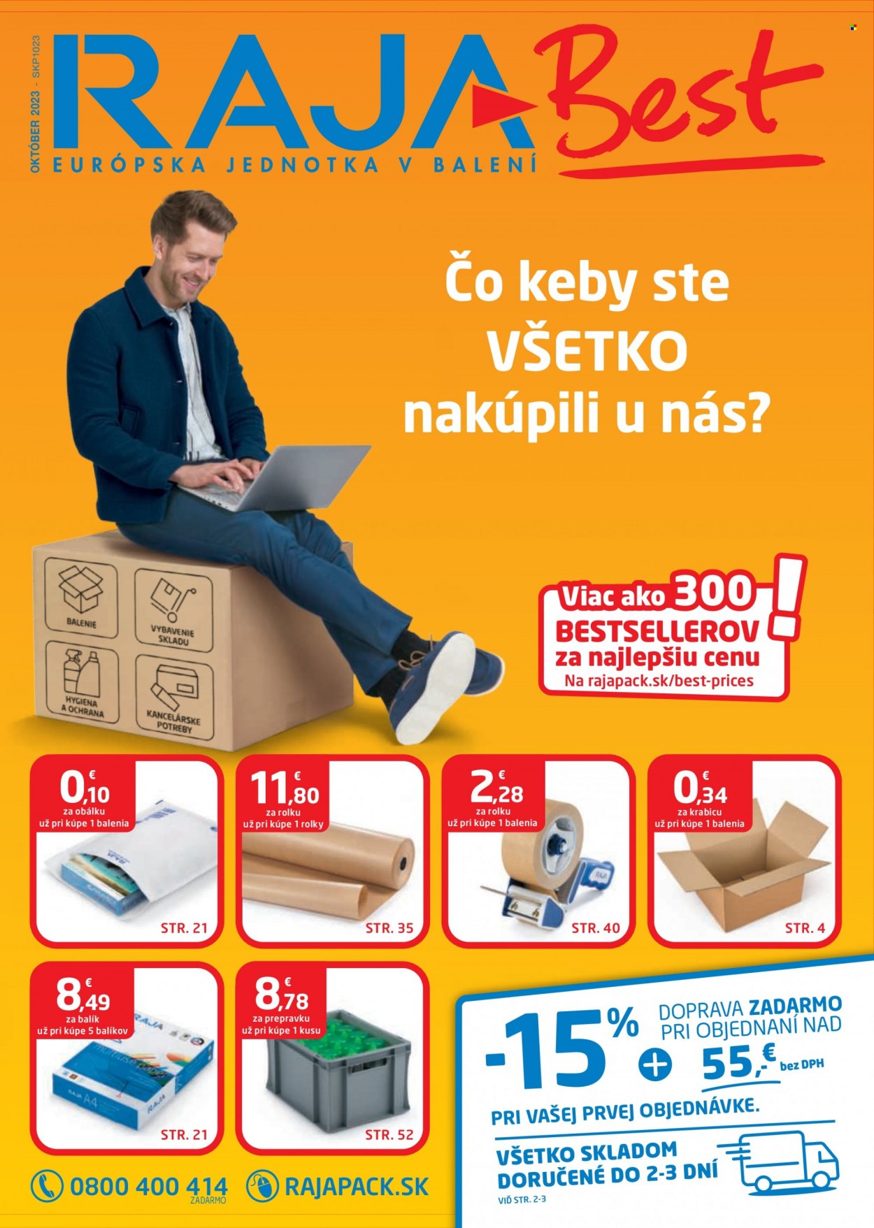 Leták RAJA - 1.10.2023 - 31.10.2023. Strana 1
