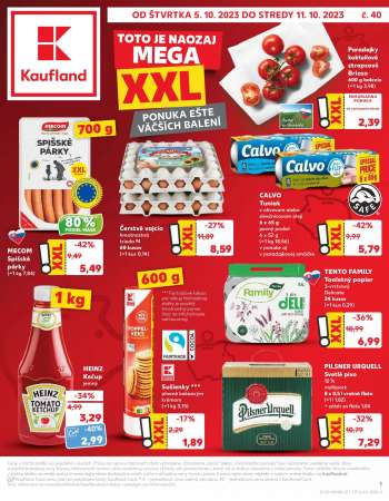 Leták Kaufland - 5.10.2023 - 11.10.2023.