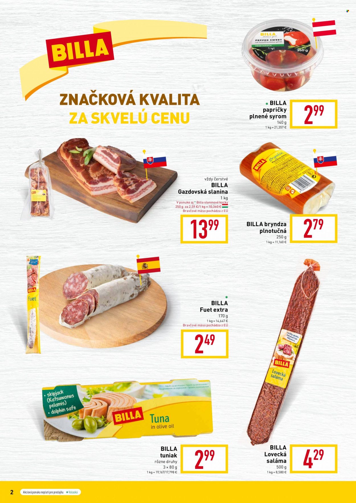 Leták Billa - 4.10.2023 - 24.10.2023. Strana 2