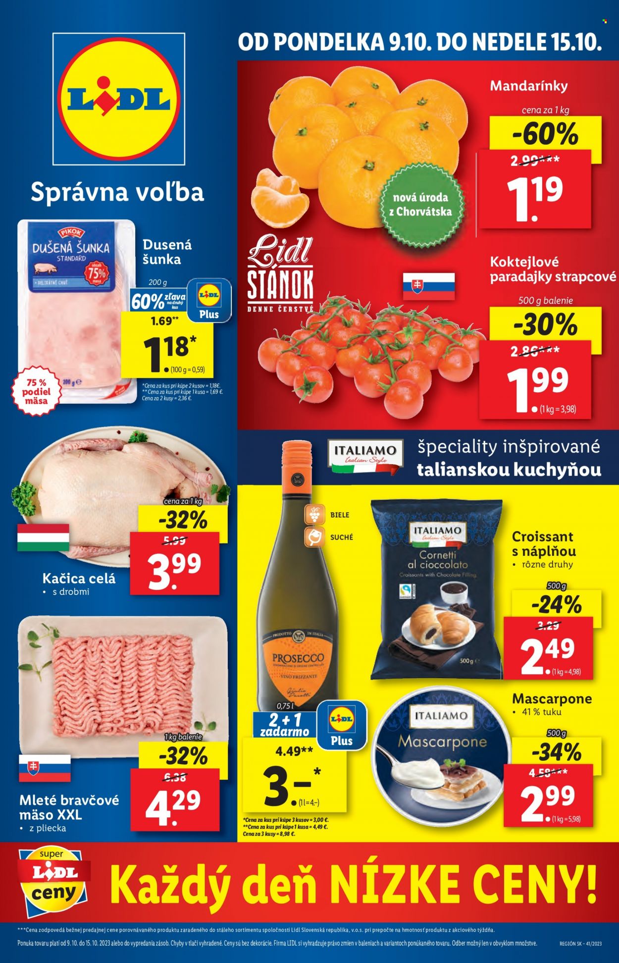 Leták Lidl - 9.10.2023 - 15.10.2023. Strana 1