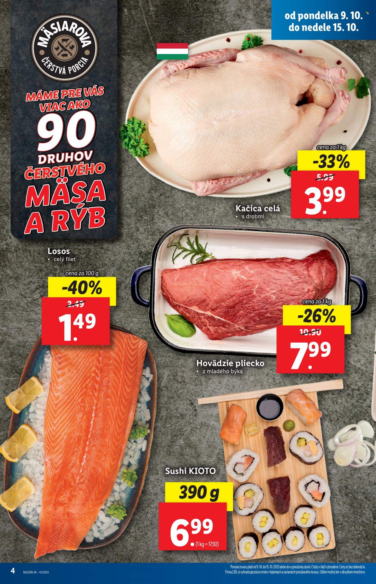 Leták Lidl - 9.10.2023 - 15.10.2023. Strana 4