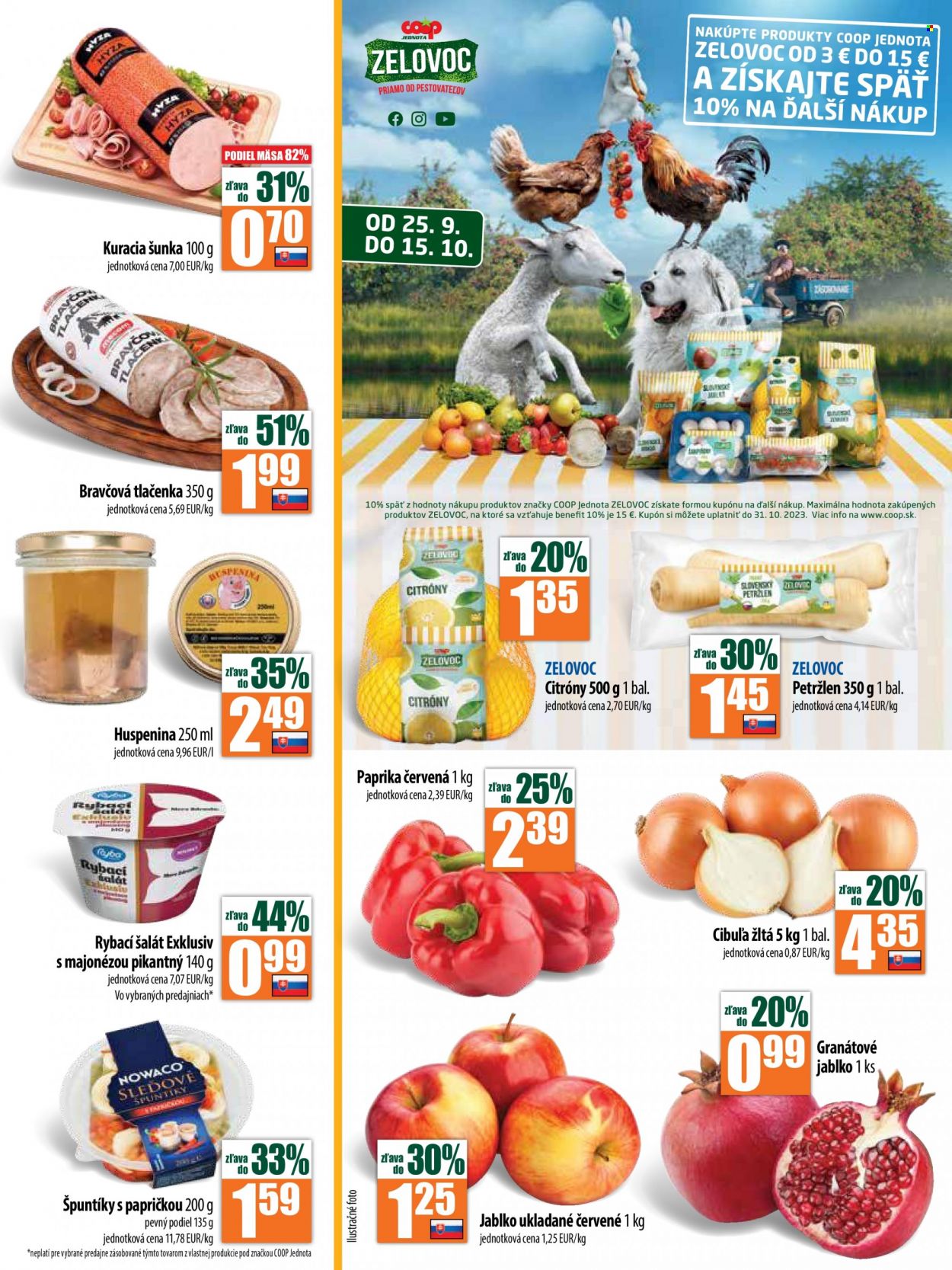 Leták COOP Jednota - 5.10.2023 - 11.10.2023. Strana 3