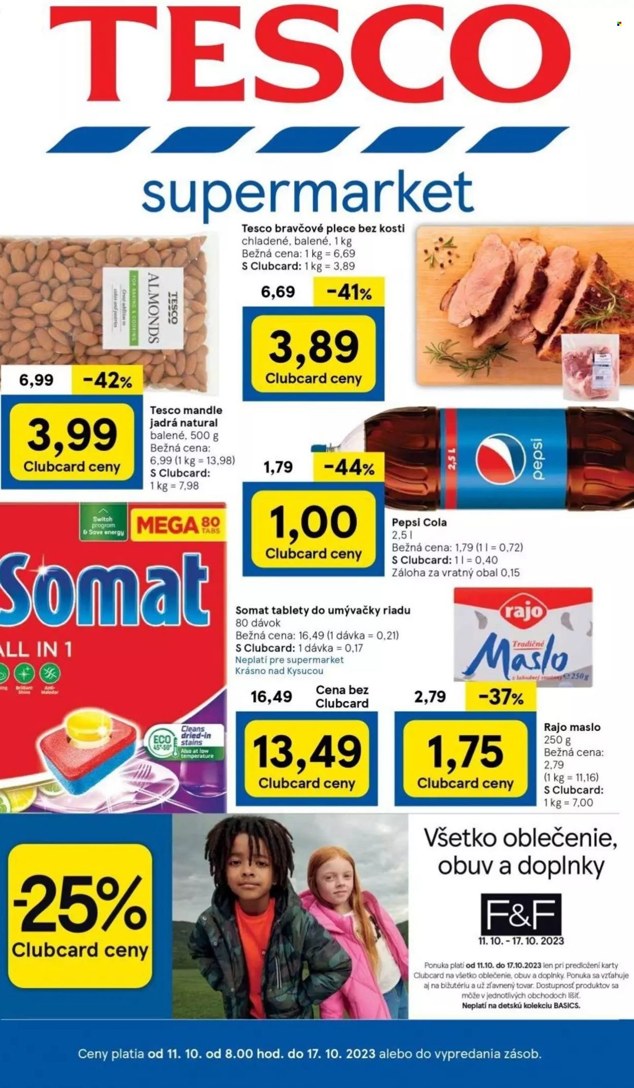 Leták TESCO supermarket - 11.10.2023 - 17.10.2023. Strana 1