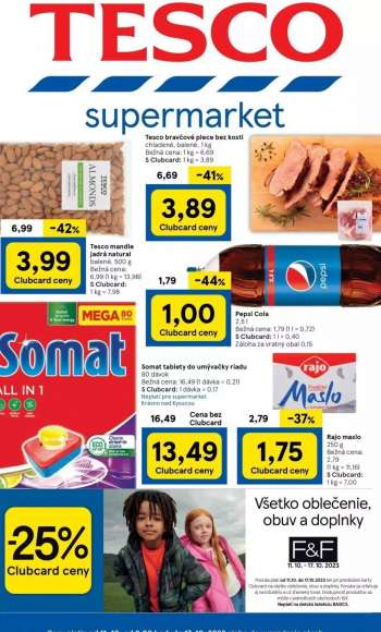 Leták TESCO supermarket - 11.10.2023 - 17.10.2023.