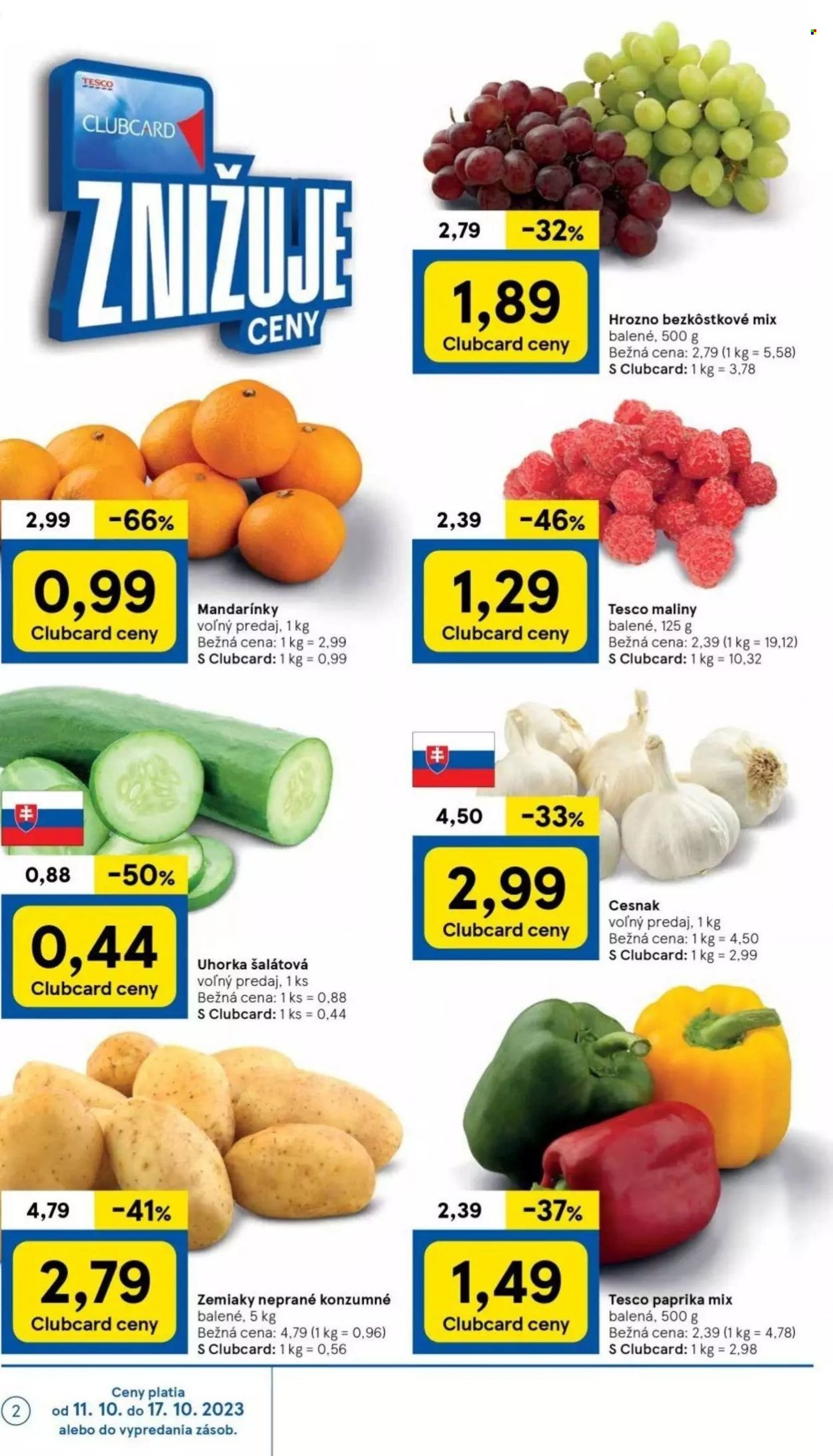 Leták TESCO supermarket - 11.10.2023 - 17.10.2023. Strana 2