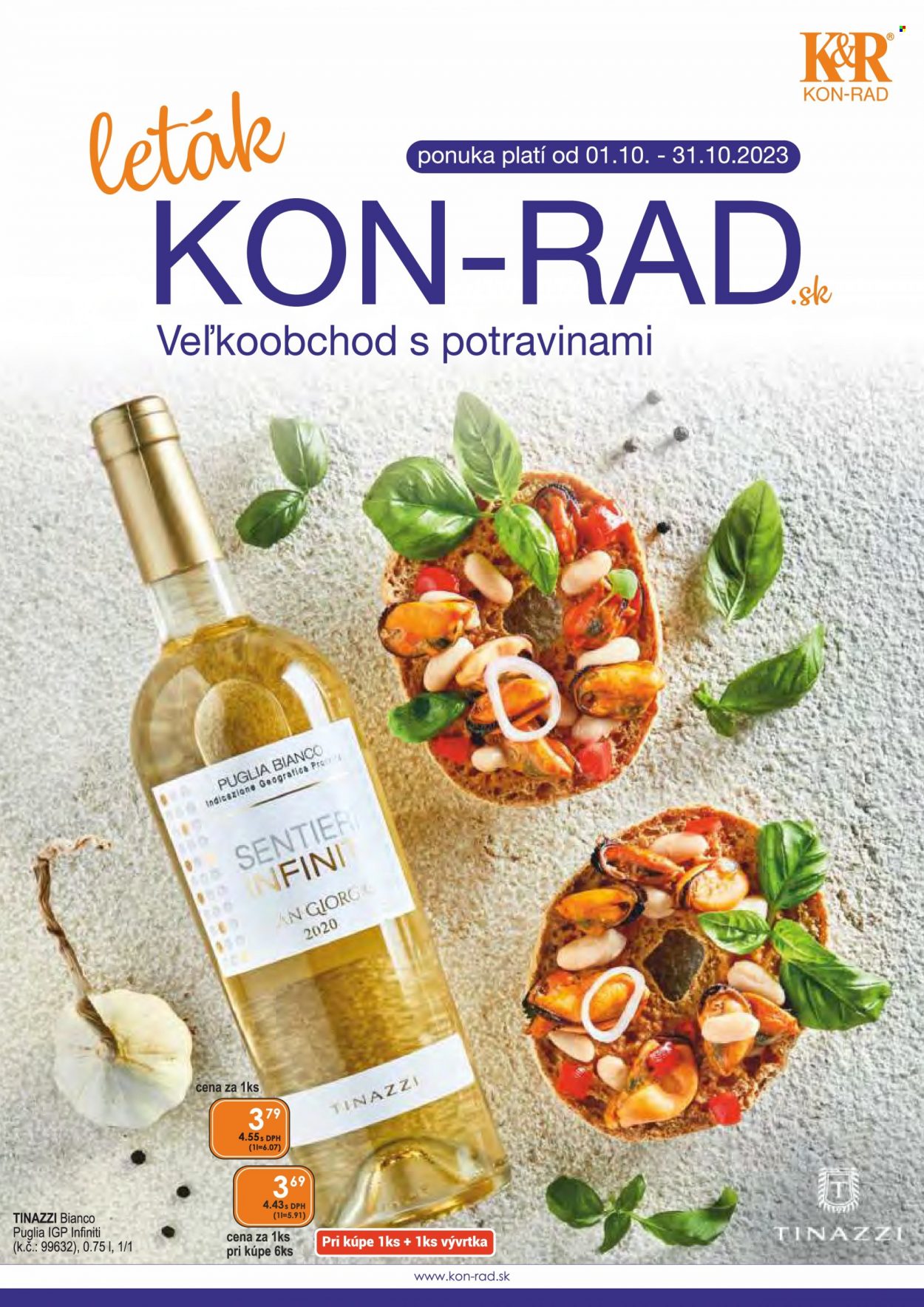 Leták KON-RAD - 1.10.2023 - 31.10.2023. Strana 1