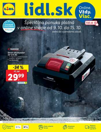 Leták Lidl - 9.10.2023 - 15.10.2023.