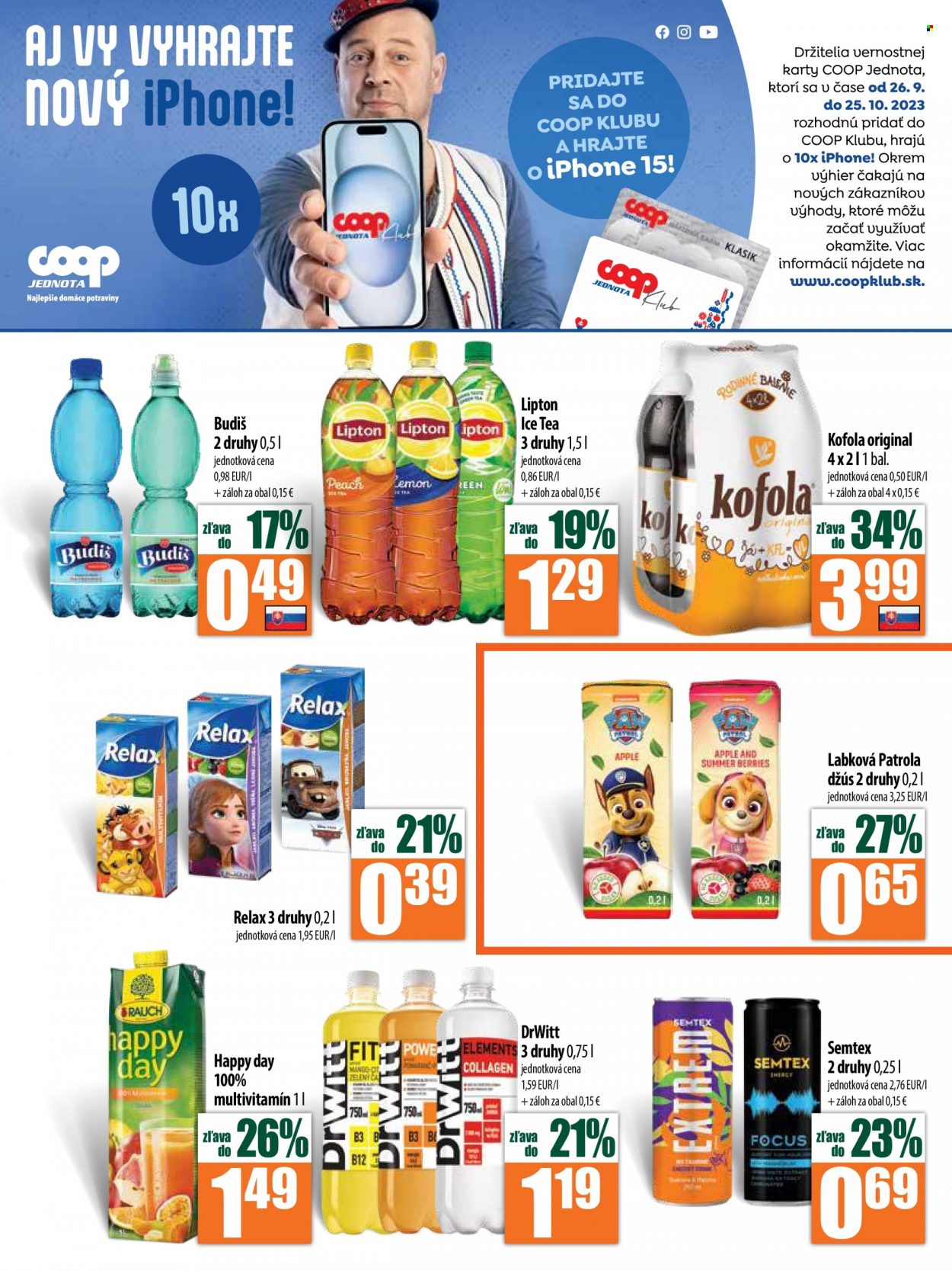 Leták COOP Jednota - 12.10.2023 - 18.10.2023. Strana 9