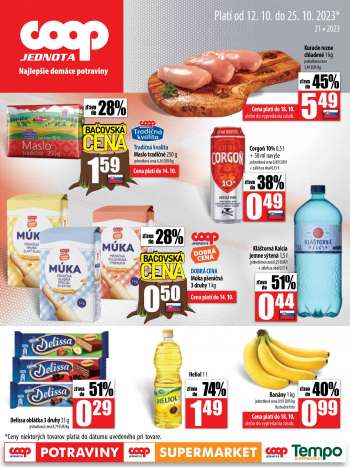 Leták COOP Jednota - 12.10.2023 - 25.10.2023.
