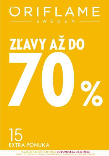 Leták Oriflame - 11.10.2023 - 30.10.2023.