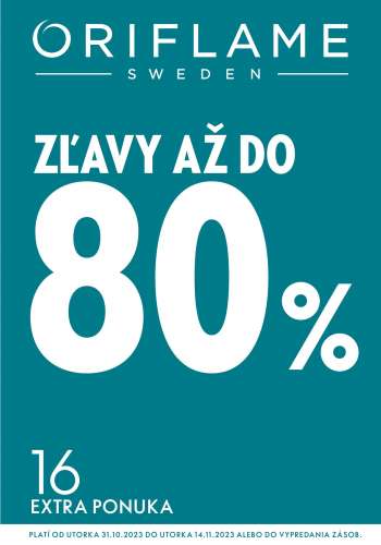 Leták Oriflame - 31.10.2023 - 14.11.2023.