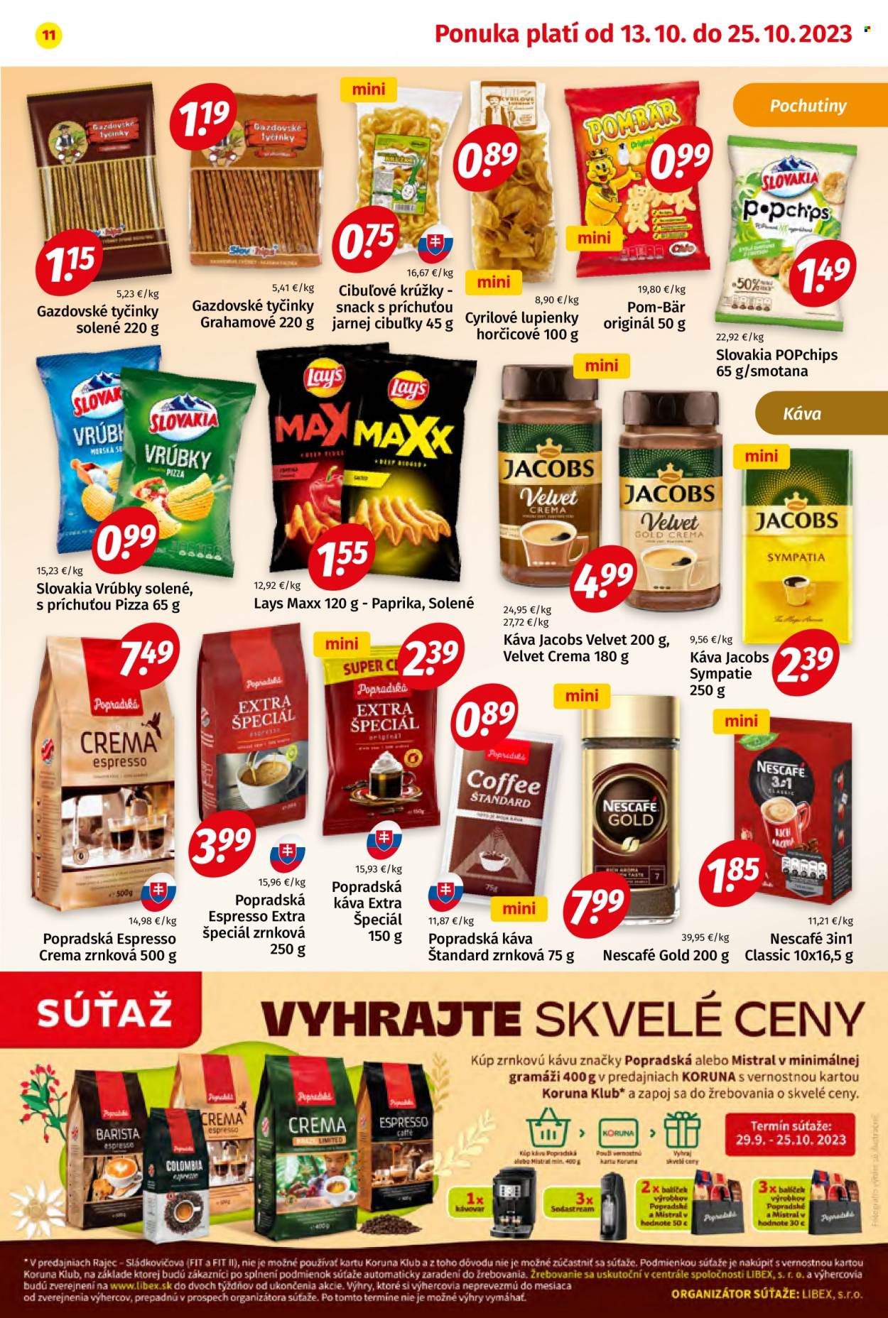 Leták Potraviny KORUNA - 13.10.2023 - 25.10.2023. Strana 11