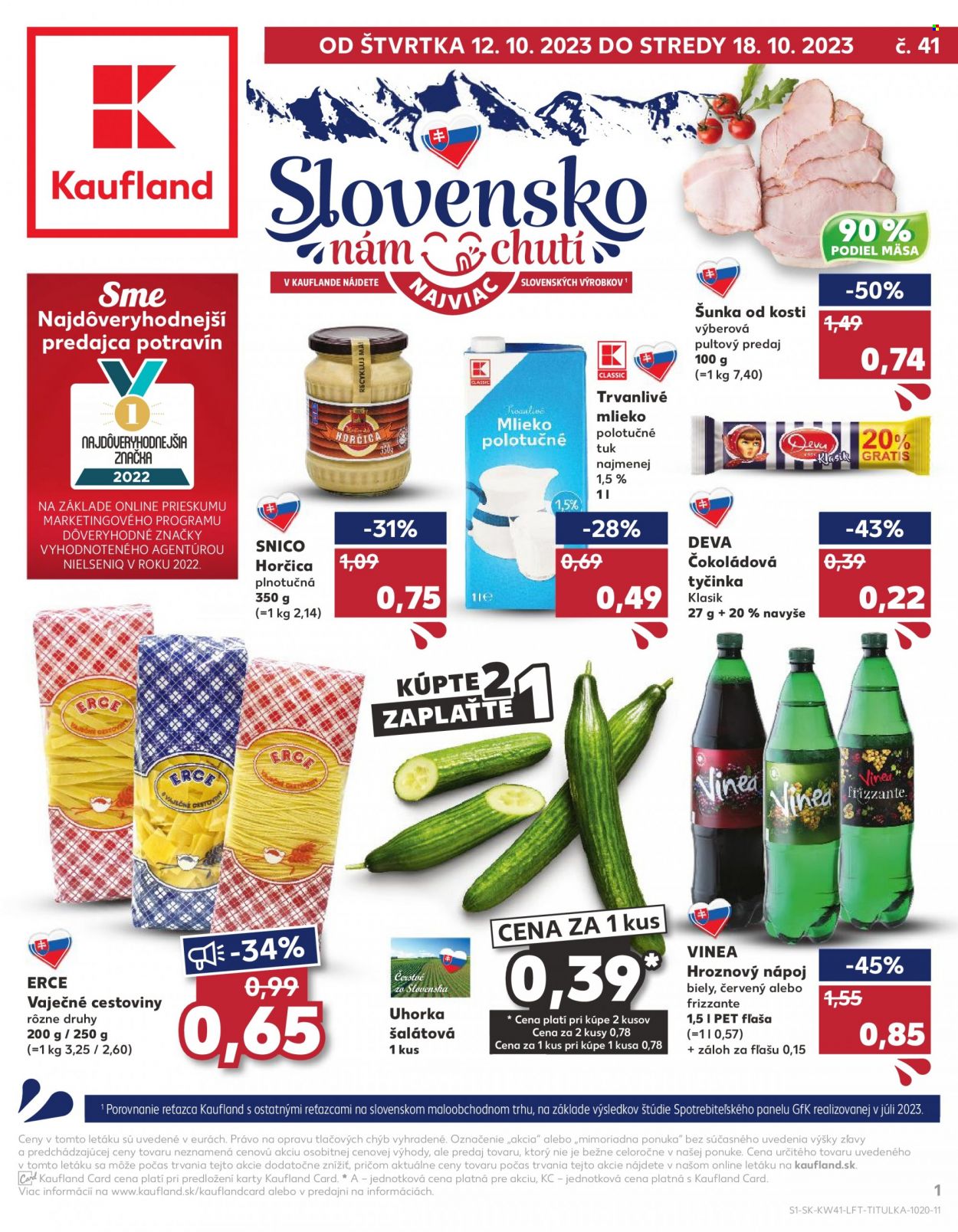 Leták Kaufland - 12.10.2023 - 18.10.2023. Strana 1