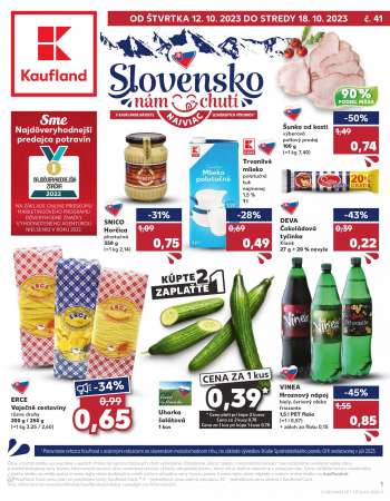 Leták Kaufland - 12.10.2023 - 18.10.2023.