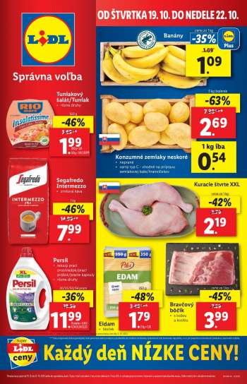Leták Lidl - 19.10.2023 - 22.10.2023.