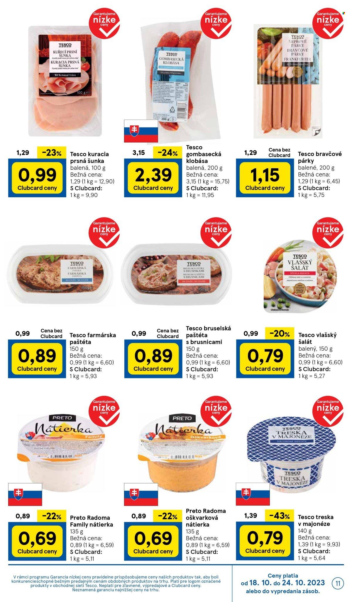 Leták TESCO supermarket - 18.10.2023 - 24.10.2023. Strana 11