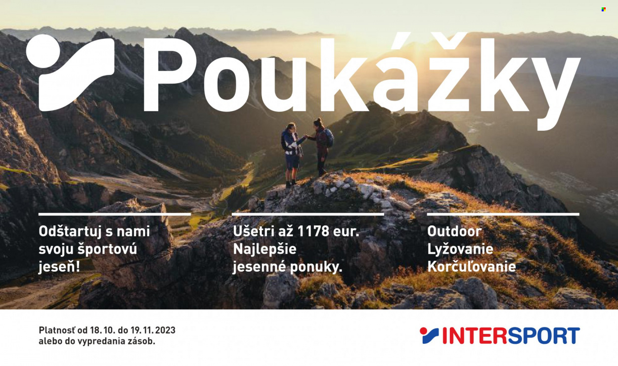 Leták Intersport - 18.10.2023 - 19.11.2023. Strana 1