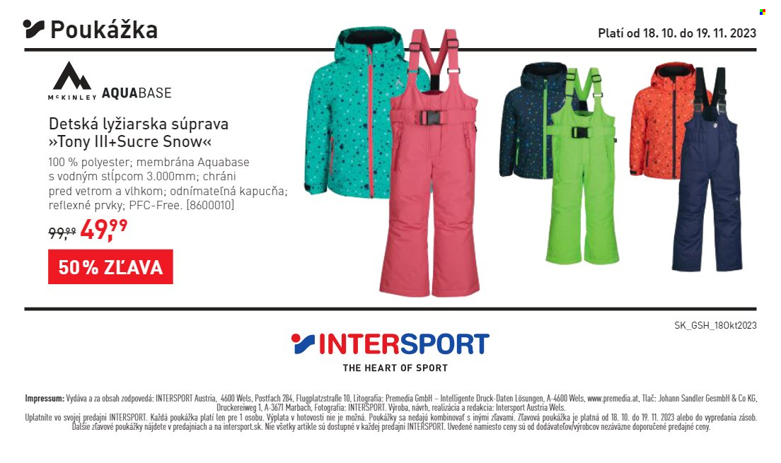 Leták Intersport - 18.10.2023 - 19.11.2023. Strana 16