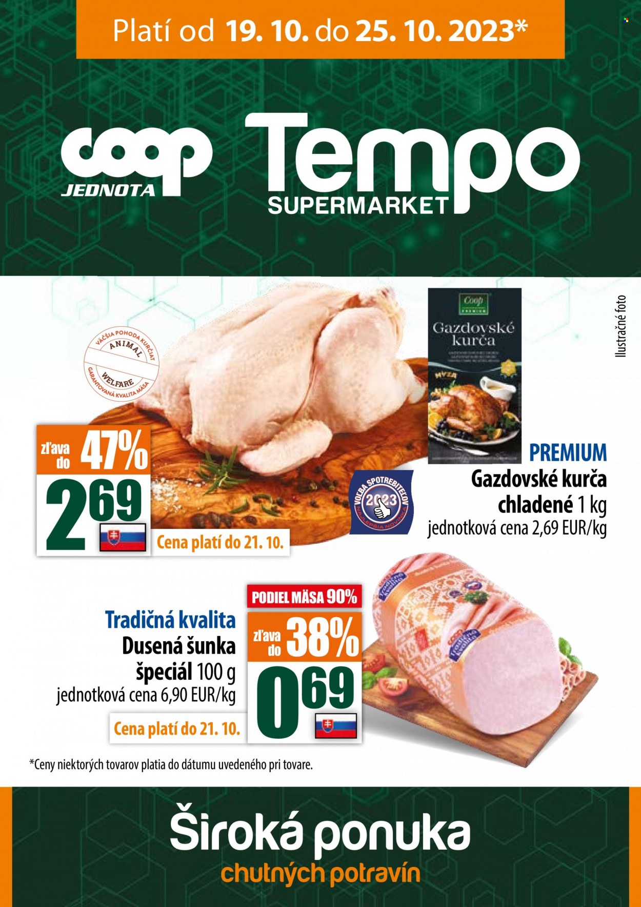 Leták COOP Jednota - 19.10.2023 - 25.10.2023. Strana 1
