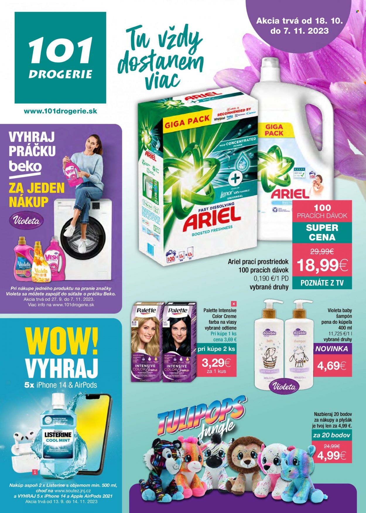 Leták 101 Drogerie - 18.10.2023 - 7.11.2023. Strana 1