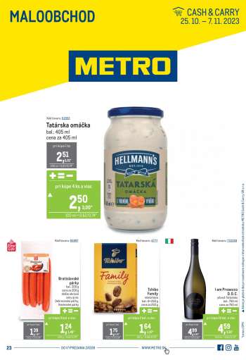 Leták Metro - 25.10.2023 - 7.11.2023.