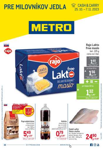 Leták Metro - 25.10.2023 - 7.11.2023.