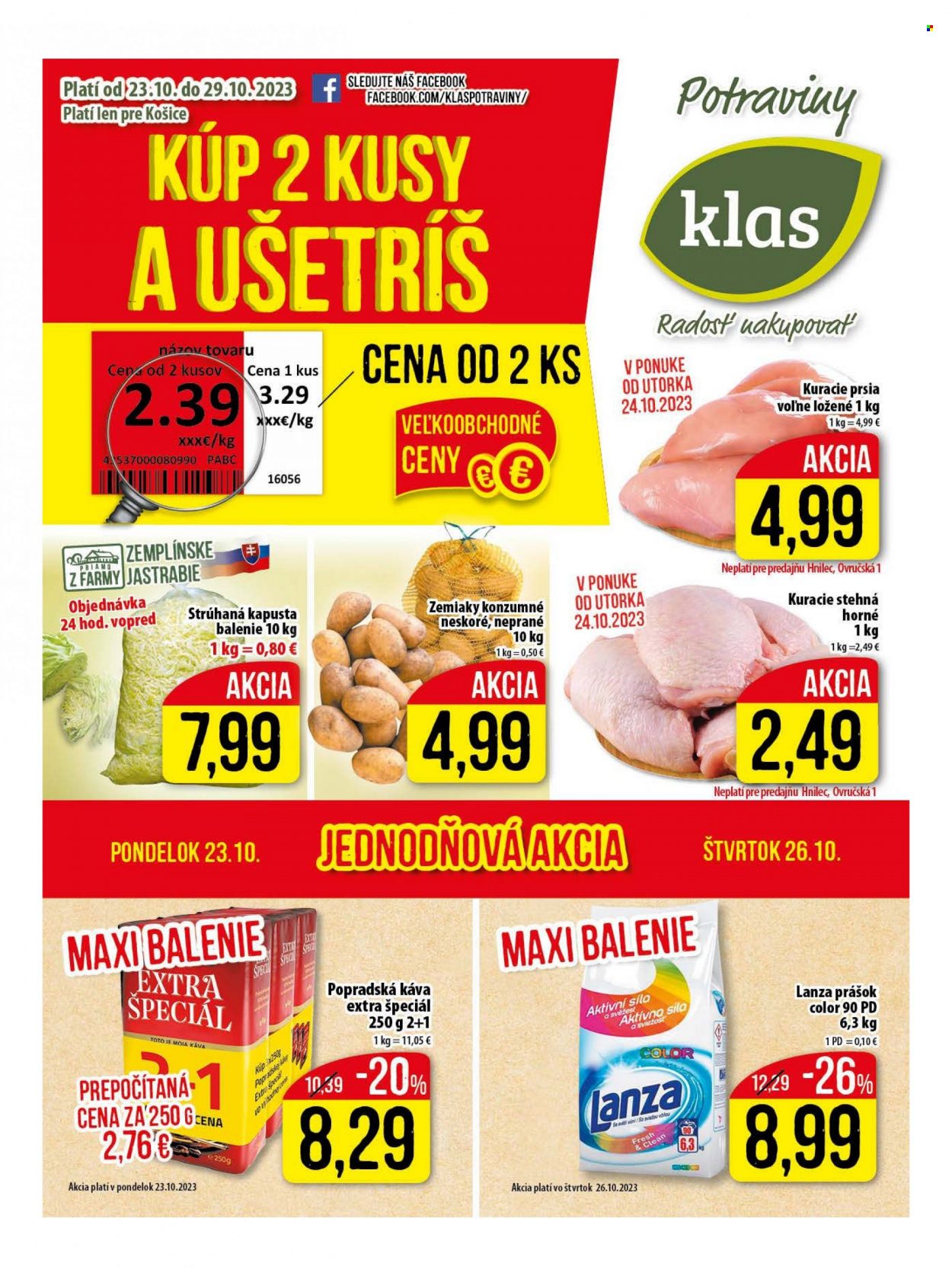 Leták Klas - 23.10.2023 - 29.10.2023. Strana 1