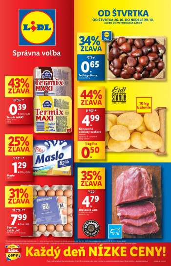 Leták Lidl - 26.10.2023 - 29.10.2023.