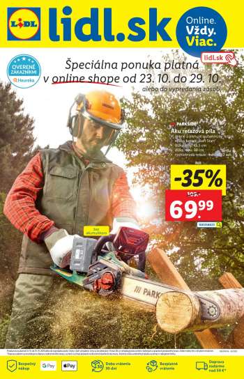 Leták Lidl - 23.10.2023 - 29.10.2023.