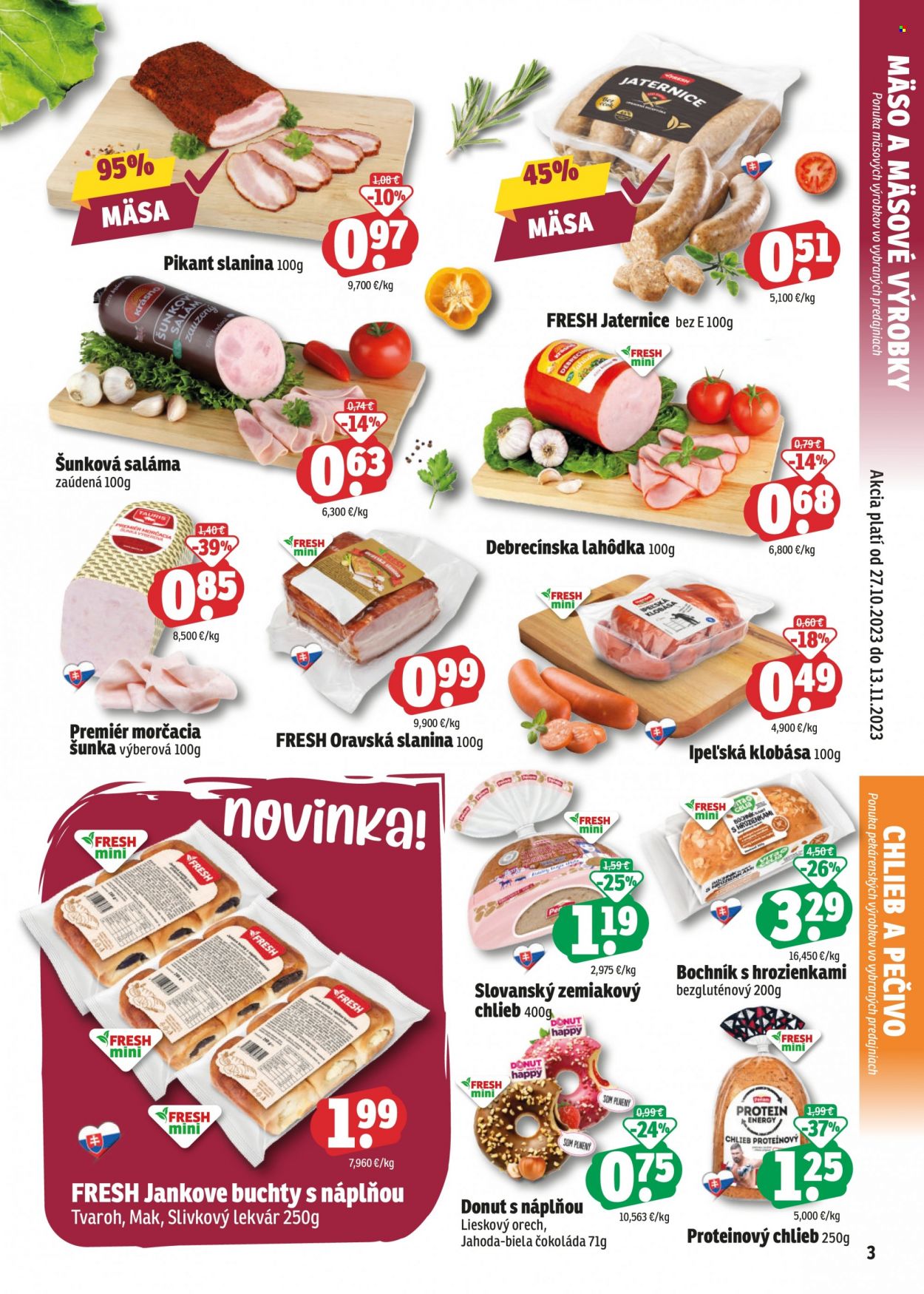 Leták FRESH - 27.10.2023 - 13.11.2023. Strana 3