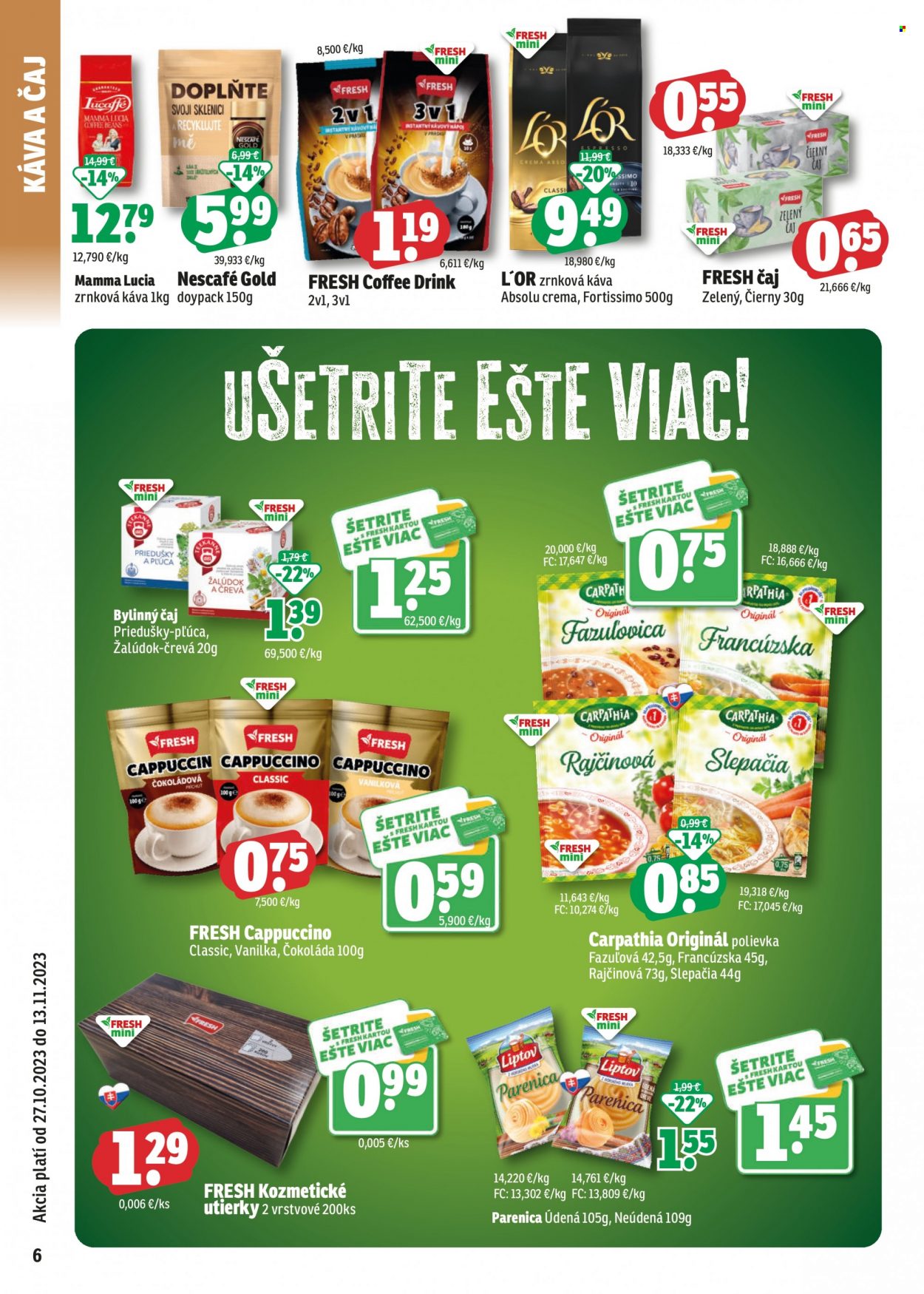 Leták FRESH - 27.10.2023 - 13.11.2023. Strana 6