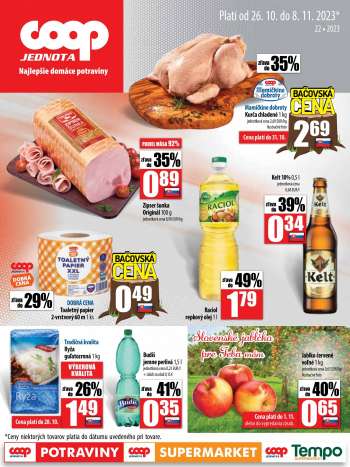 Leták COOP Jednota - 26.10.2023 - 8.11.2023.