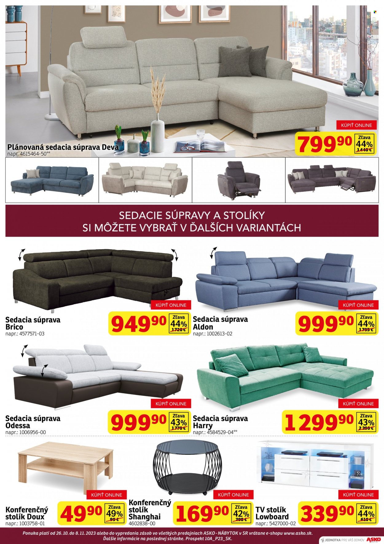 Leták Asko Nábytok - 26.10.2023 - 8.11.2023. Strana 3