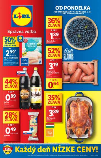 Leták Lidl - 30.10.2023 - 5.11.2023.