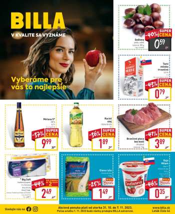 Leták Billa - 31.10.2023 - 7.11.2023.