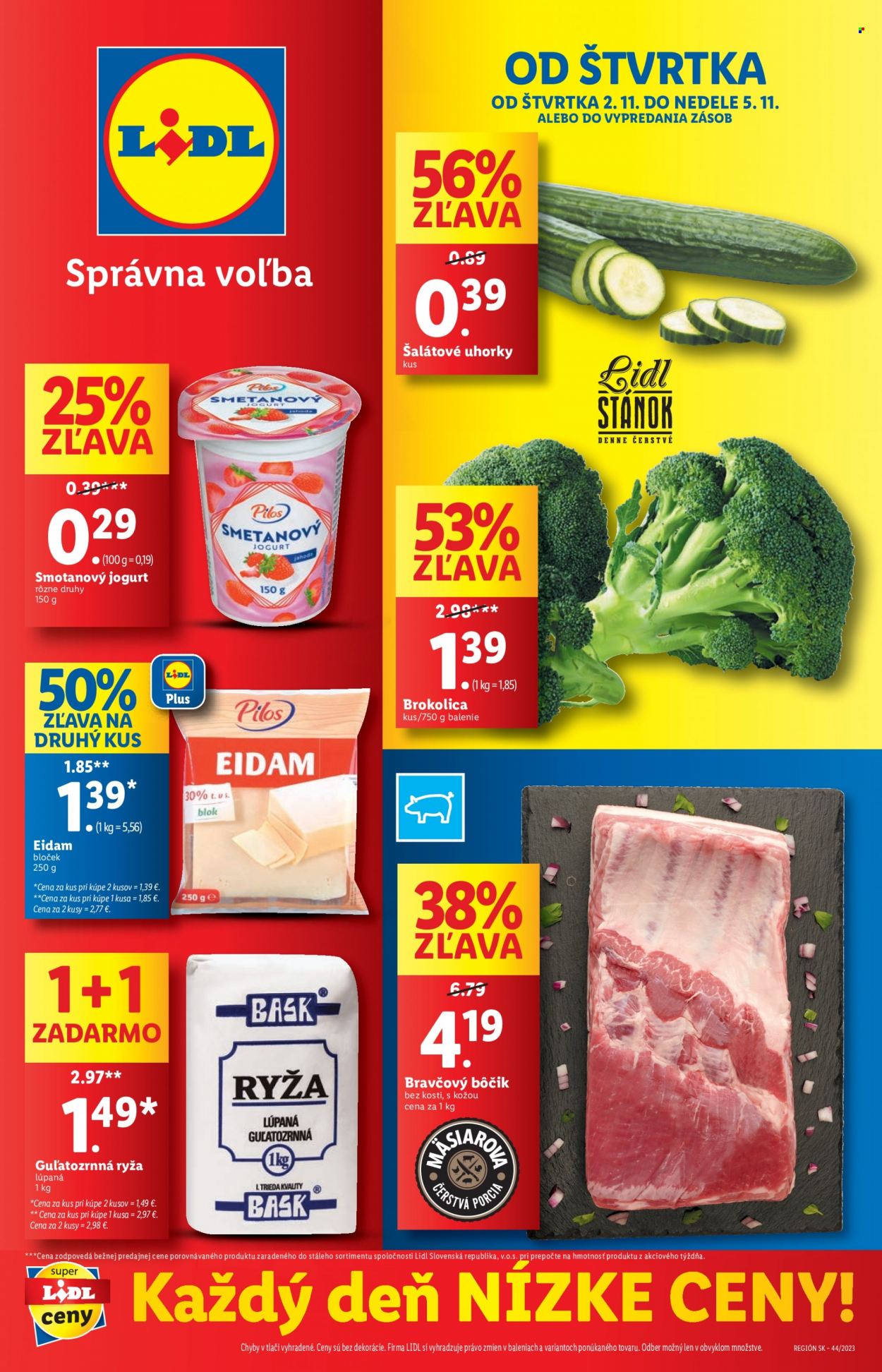 Leták Lidl - 2.11.2023 - 5.11.2023. Strana 1