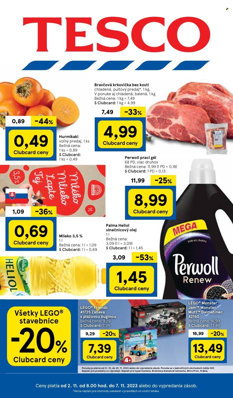 Leták TESCO - 2.11.2023 - 7.11.2023. Strana 1
