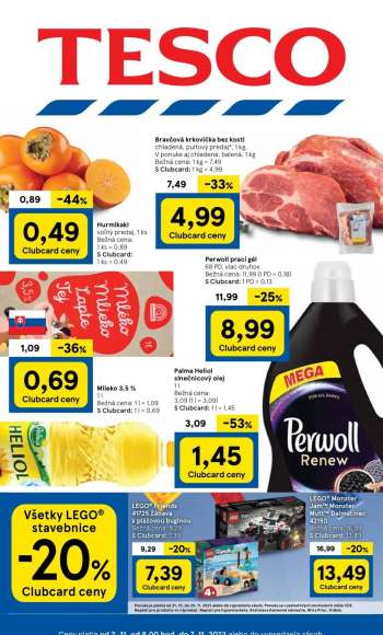 Leták TESCO - 2.11.2023 - 7.11.2023.