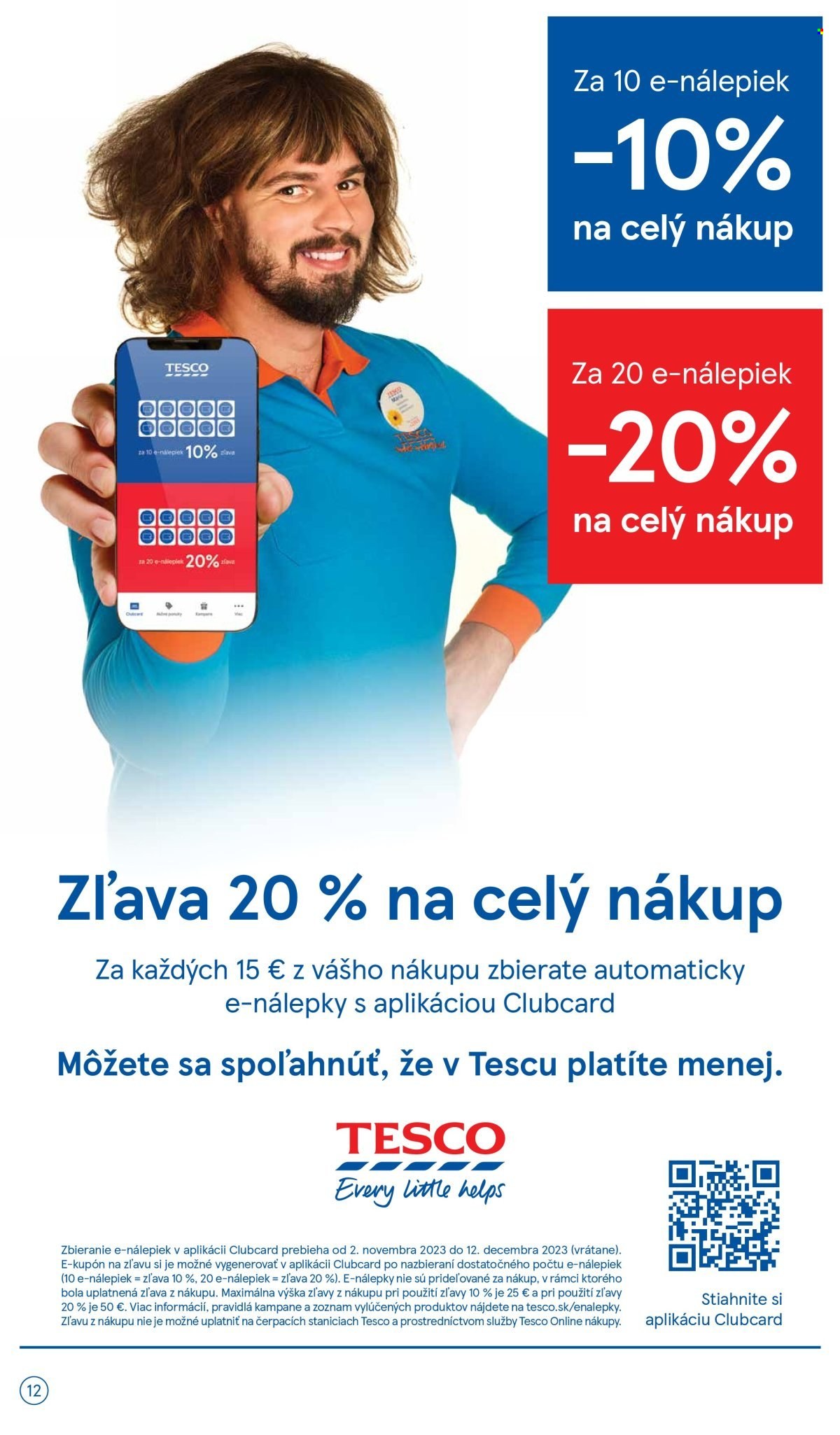 Leták TESCO supermarket - 2.11.2023 - 7.11.2023. Strana 12