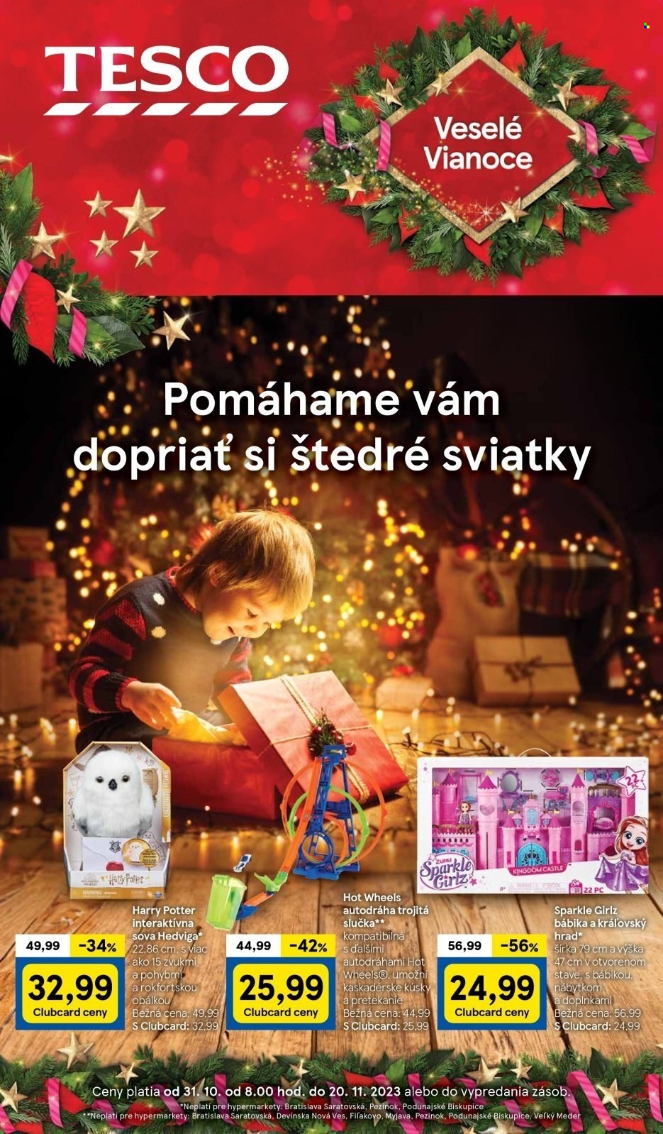 Leták TESCO - 31.10.2023 - 20.11.2023. Strana 1
