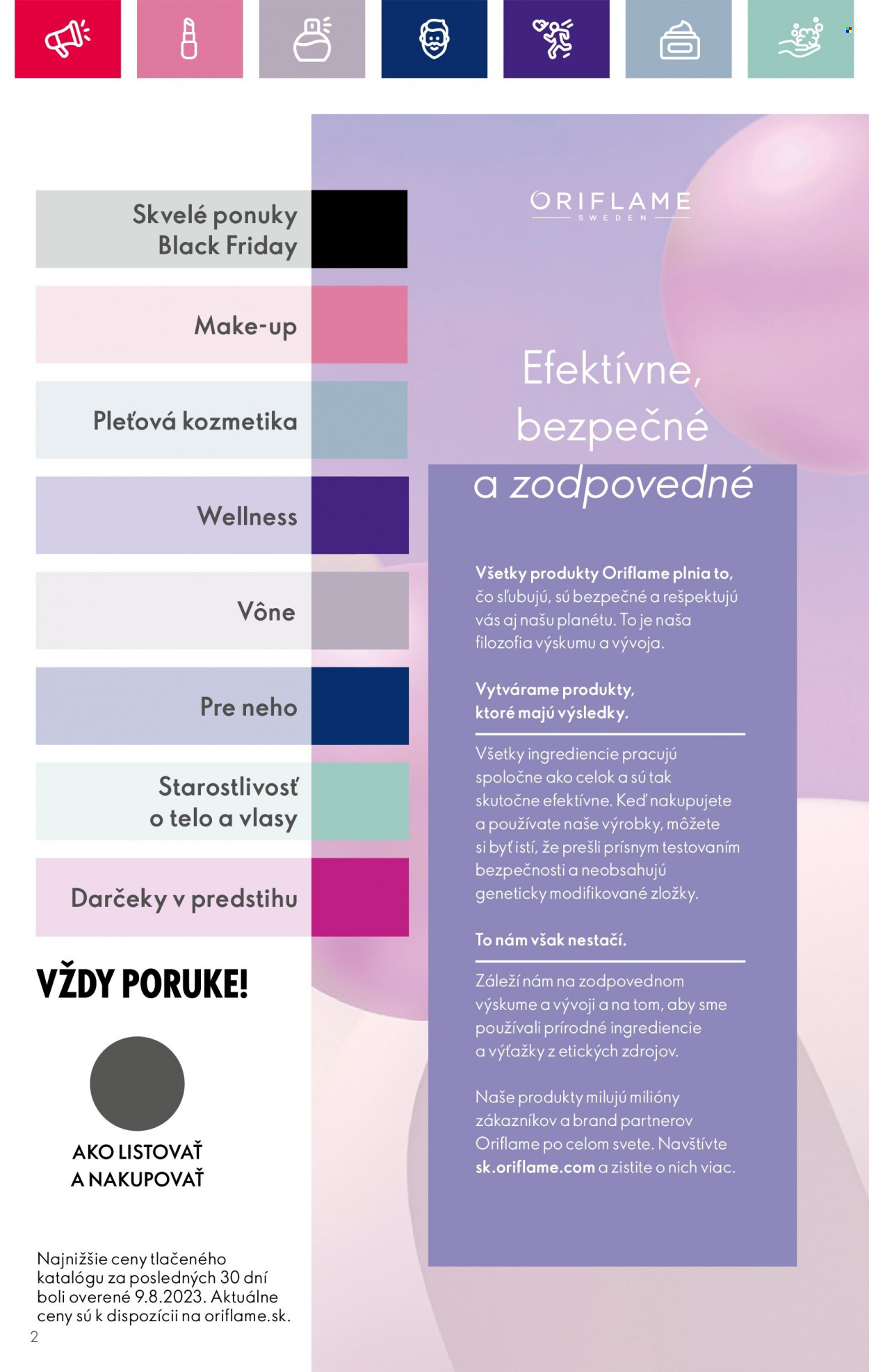 Leták Oriflame - 31.10.2023 - 14.11.2023. Strana 2