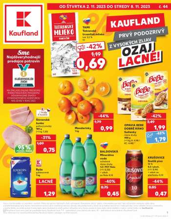 Leták Kaufland - 2.11.2023 - 8.11.2023.